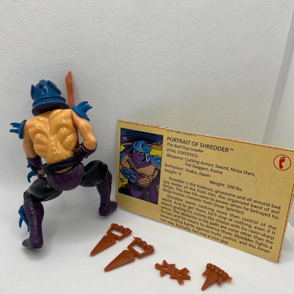 Shredder 1988 Teenage Mutant Ninja Turtle Vintage Playmates Toys - Picture 4 of 4